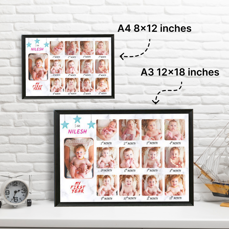 12 months Baby Photo Frame