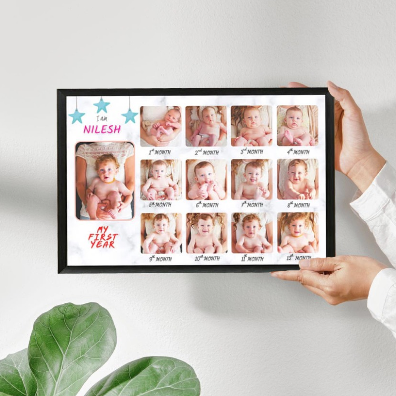 12 months Baby Photo Frame