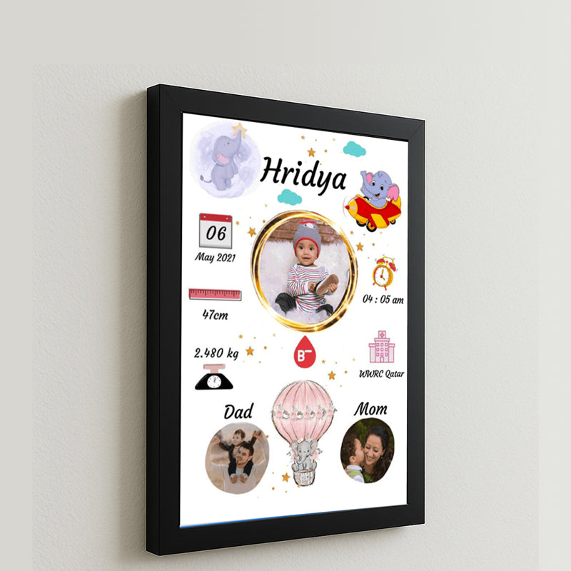Personalized Baby Birth Frame – A Memory for Life