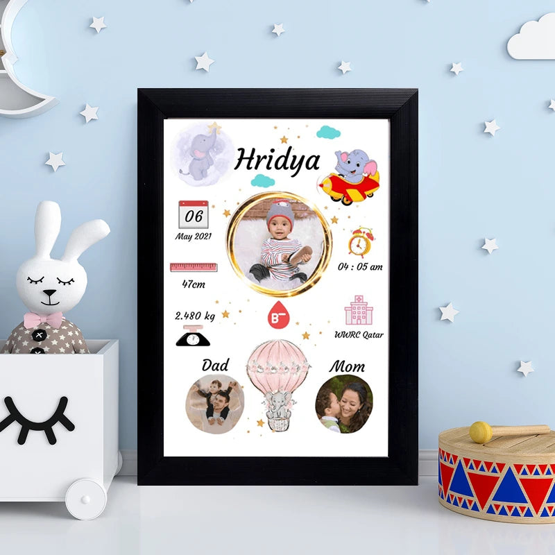 Personalized Baby Birth Frame – A Memory for Life