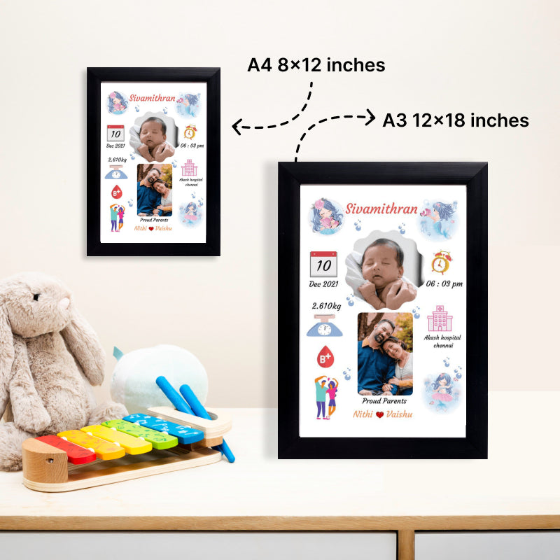 Baby Birth Frame - Design 4