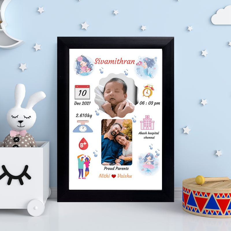 Baby Birth Frame - Design 4