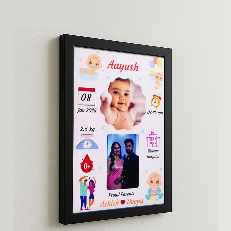 Personalized Baby Birth Frame – A Memory for Life