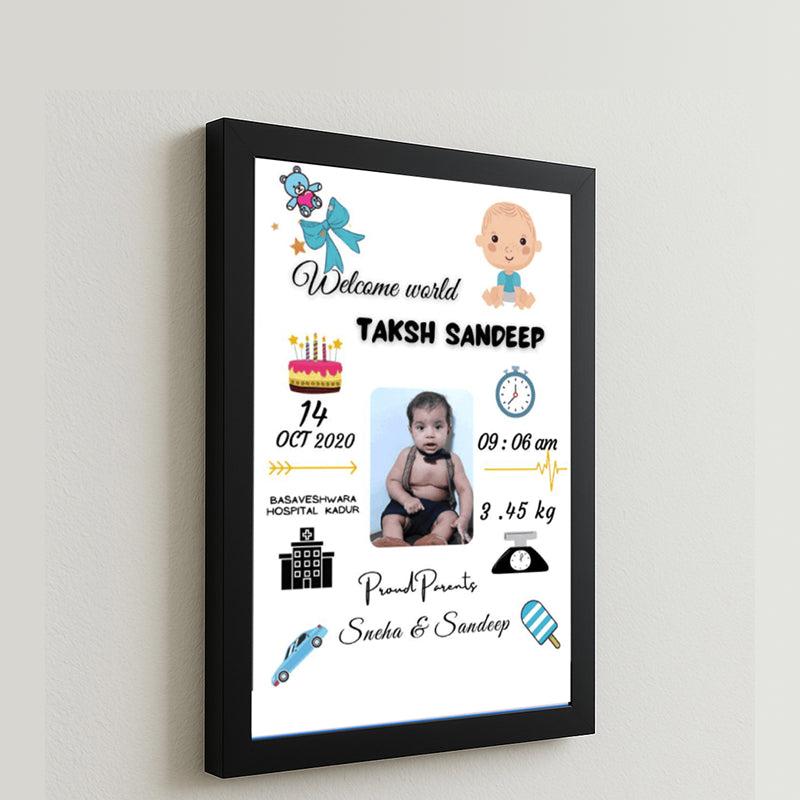 Personalized Baby Birth Frame – A Memory for Life