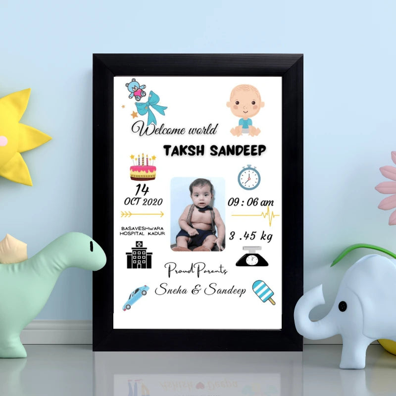 Personalized Baby Birth Frame – A Memory for Life