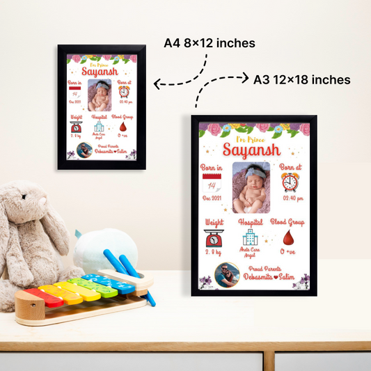 Baby Birth Frame - Design 2