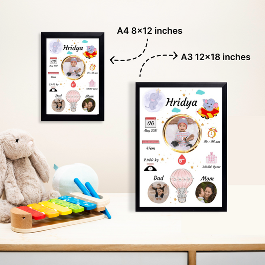 Baby Birth Frame - Design 4