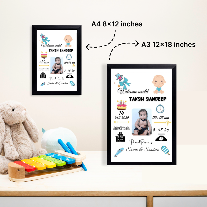 Baby Birth Frame - Design 5