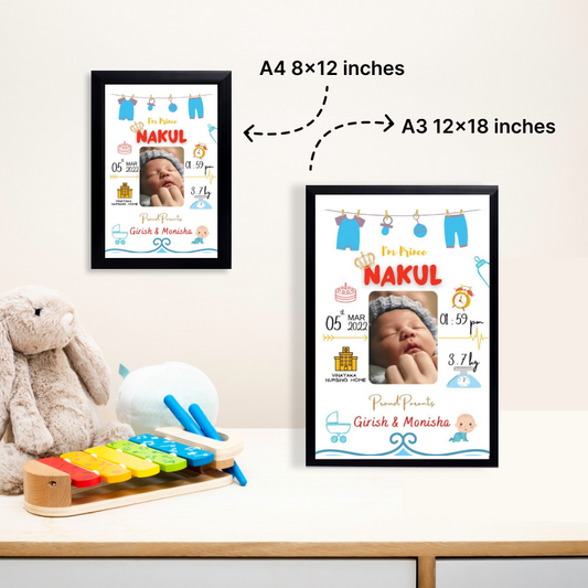 Baby Birth Frame - Design 3