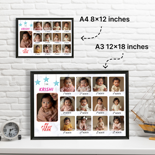 12 months Baby Photo Frame