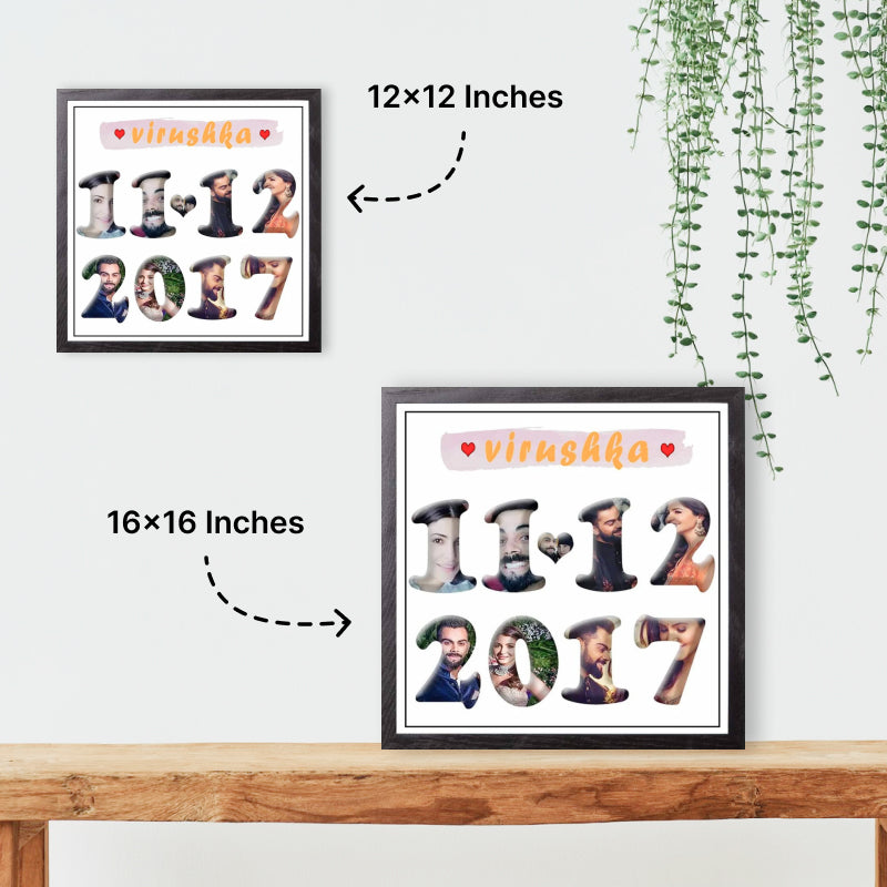 Personalised Date Photo Frame - Frame the Date