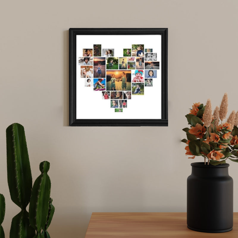 Heart Photo Collage Frame