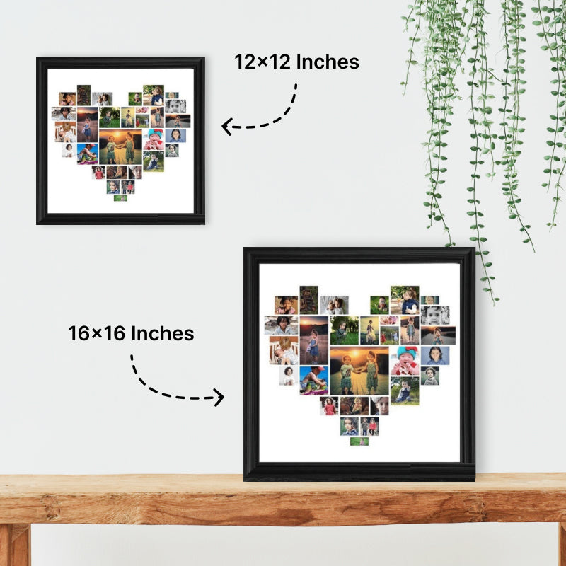Heart Photo Collage Frame