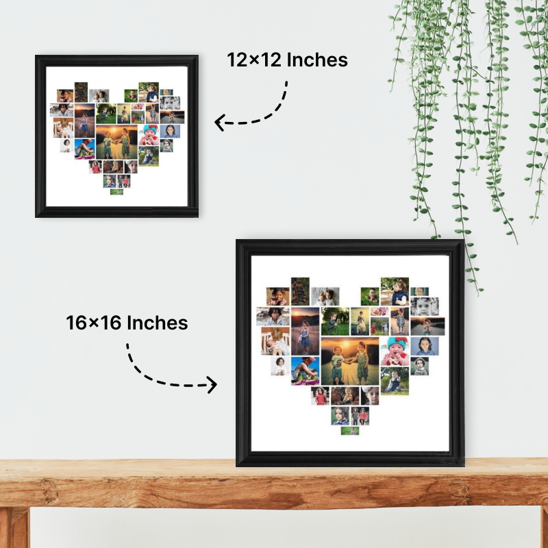 Heart Photo Collage Frame