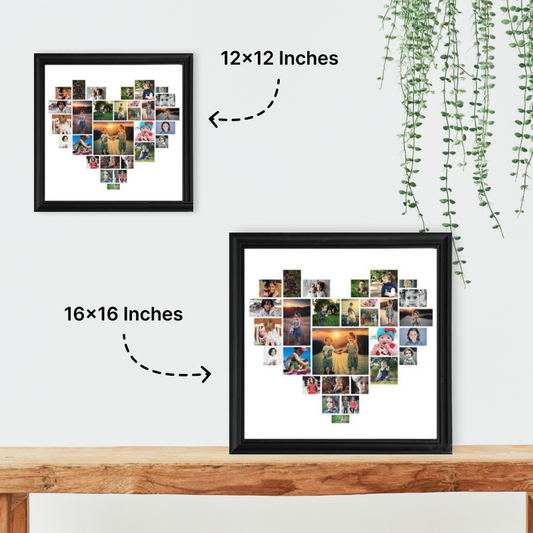 Heart Photo Collage Frame