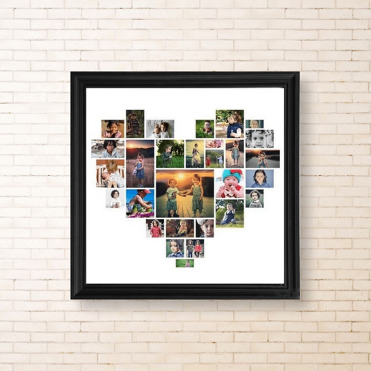 Heart Photo Collage Frame