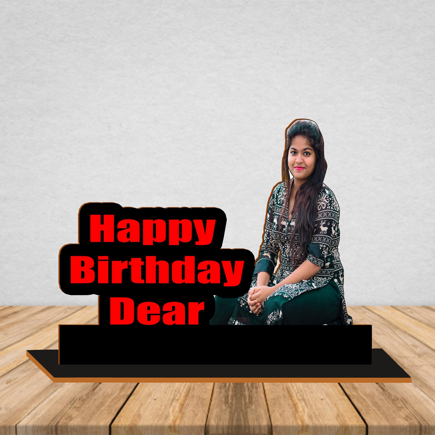 Wooden Photo Standy With Message - Photo Standy