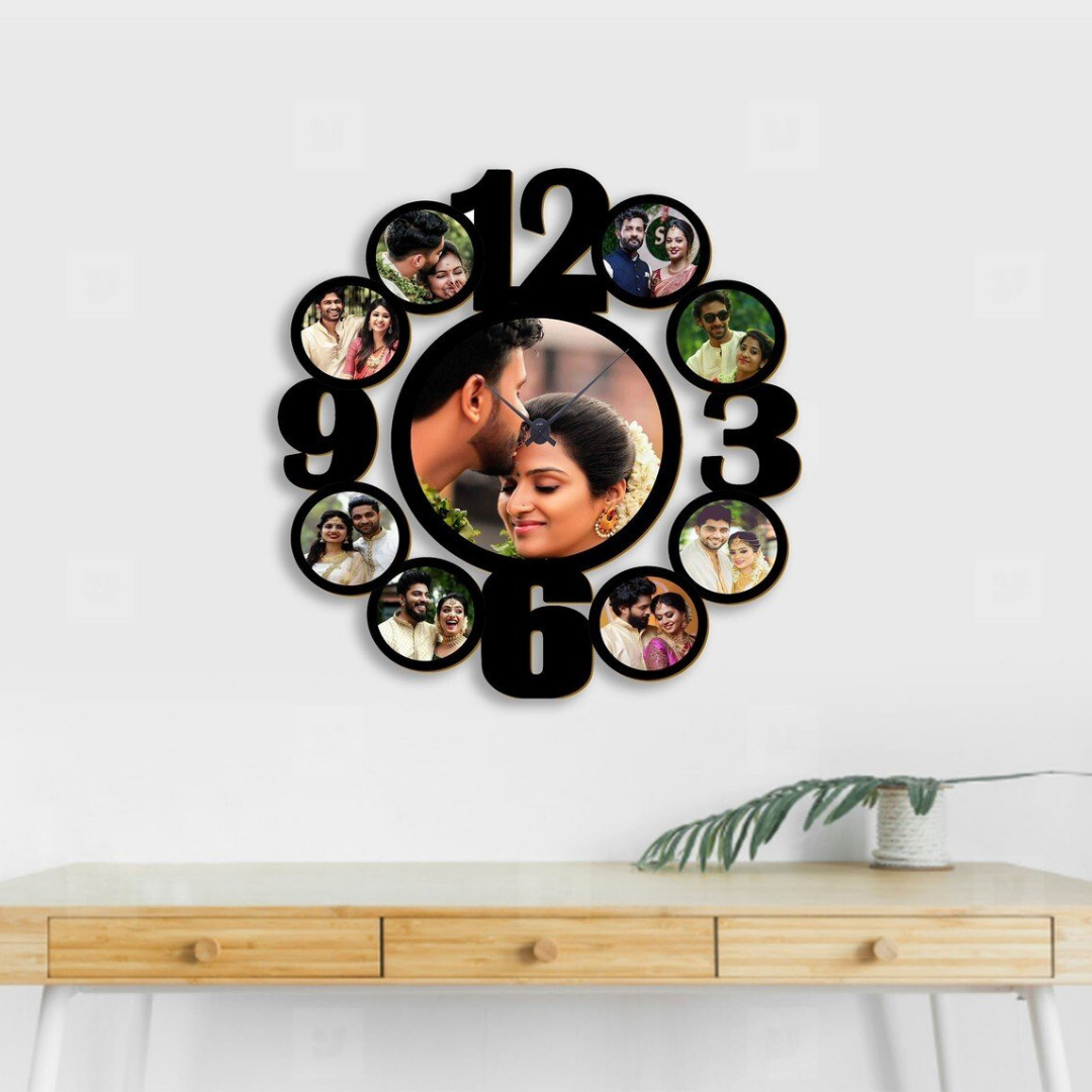 Personalized Wall Clocks with Pictures  Best Customized Photo Clock –