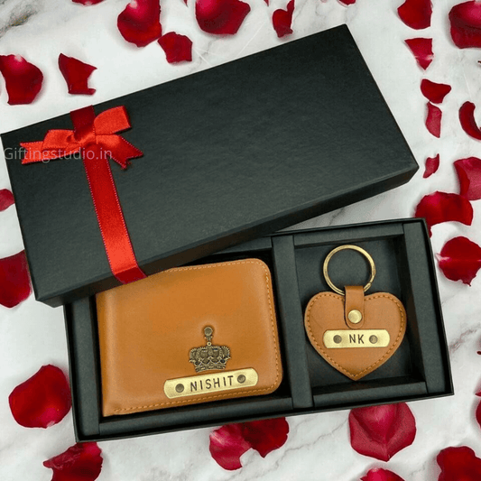 wallet and keychain combo