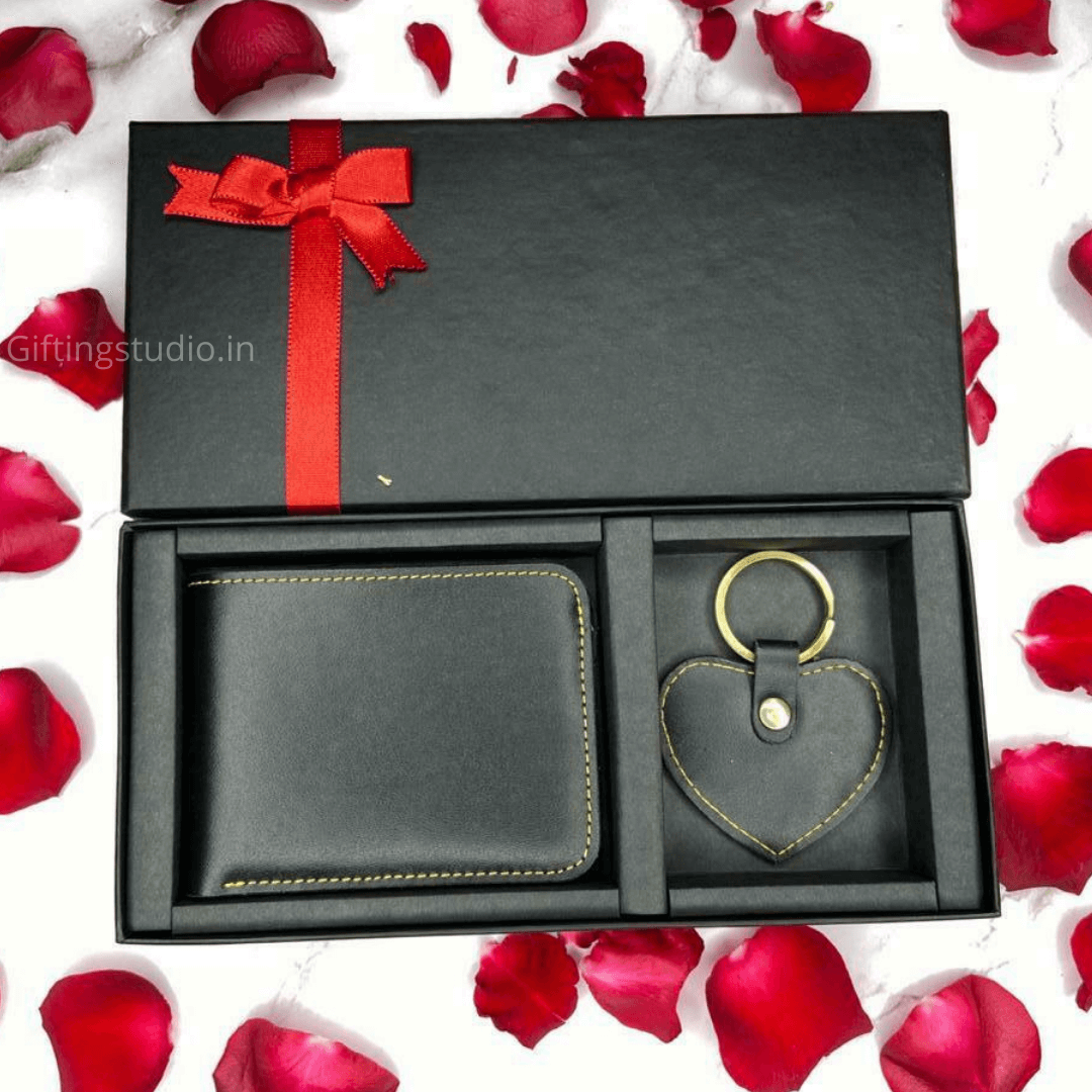 wallet and keychain combo - Black