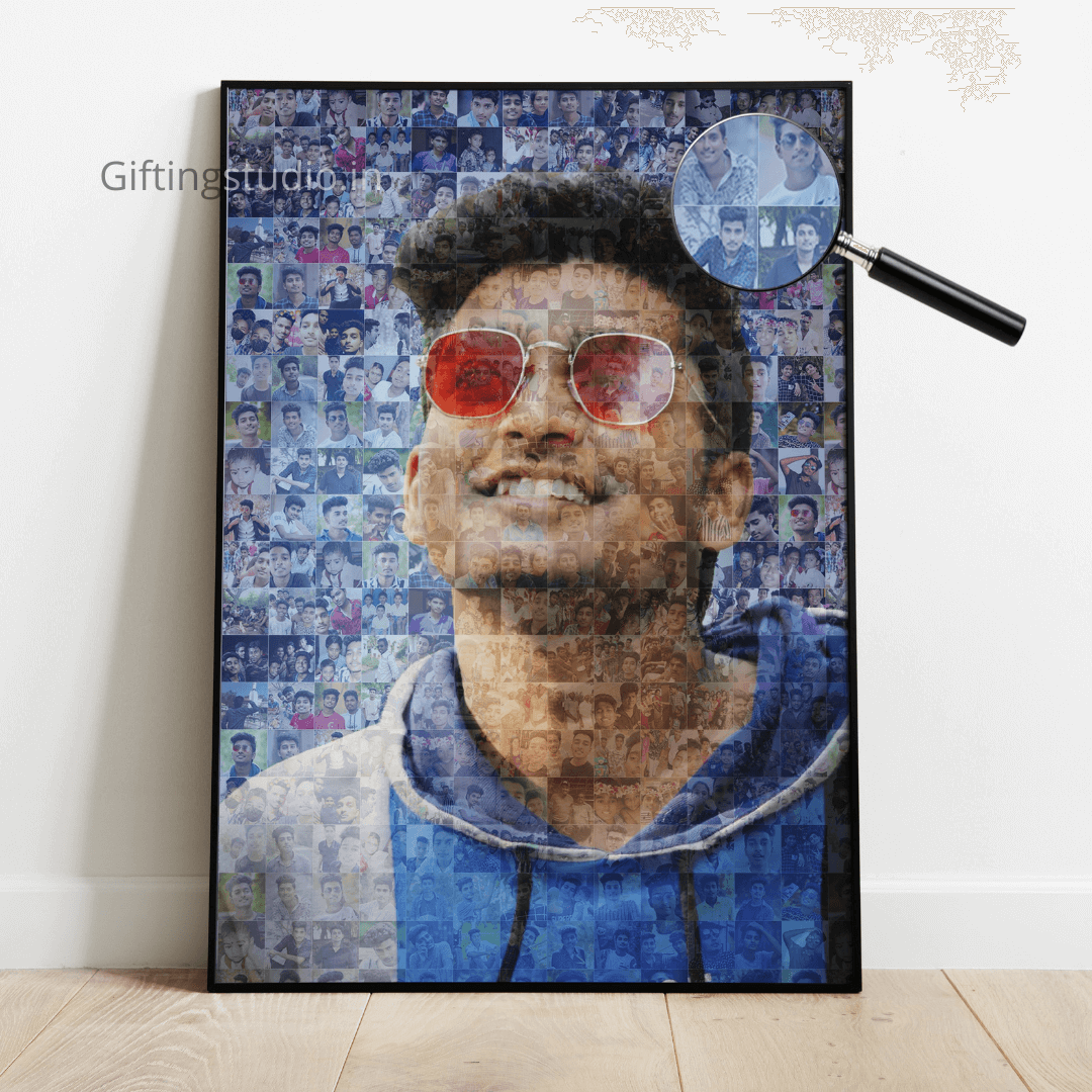 personalised photo mosaic frame