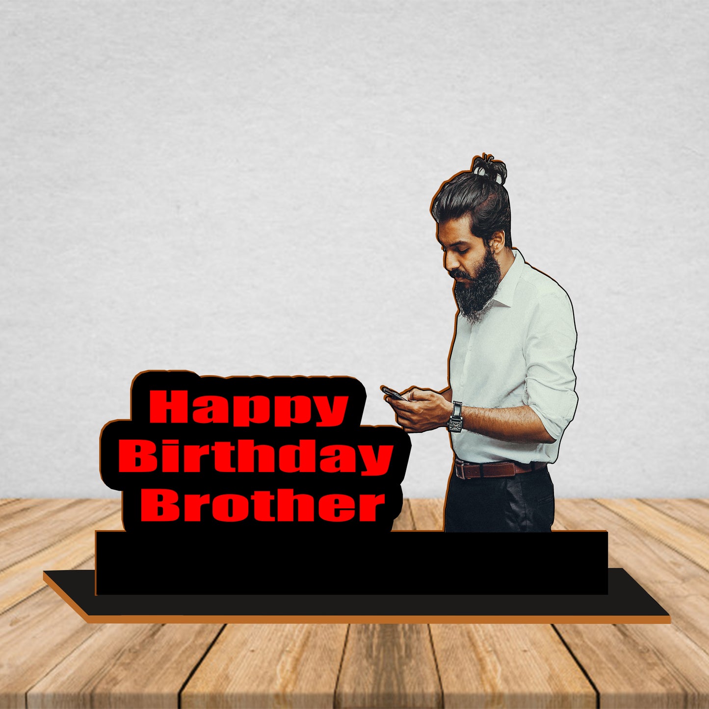 Wooden Photo Standy With Message - Photo Standy