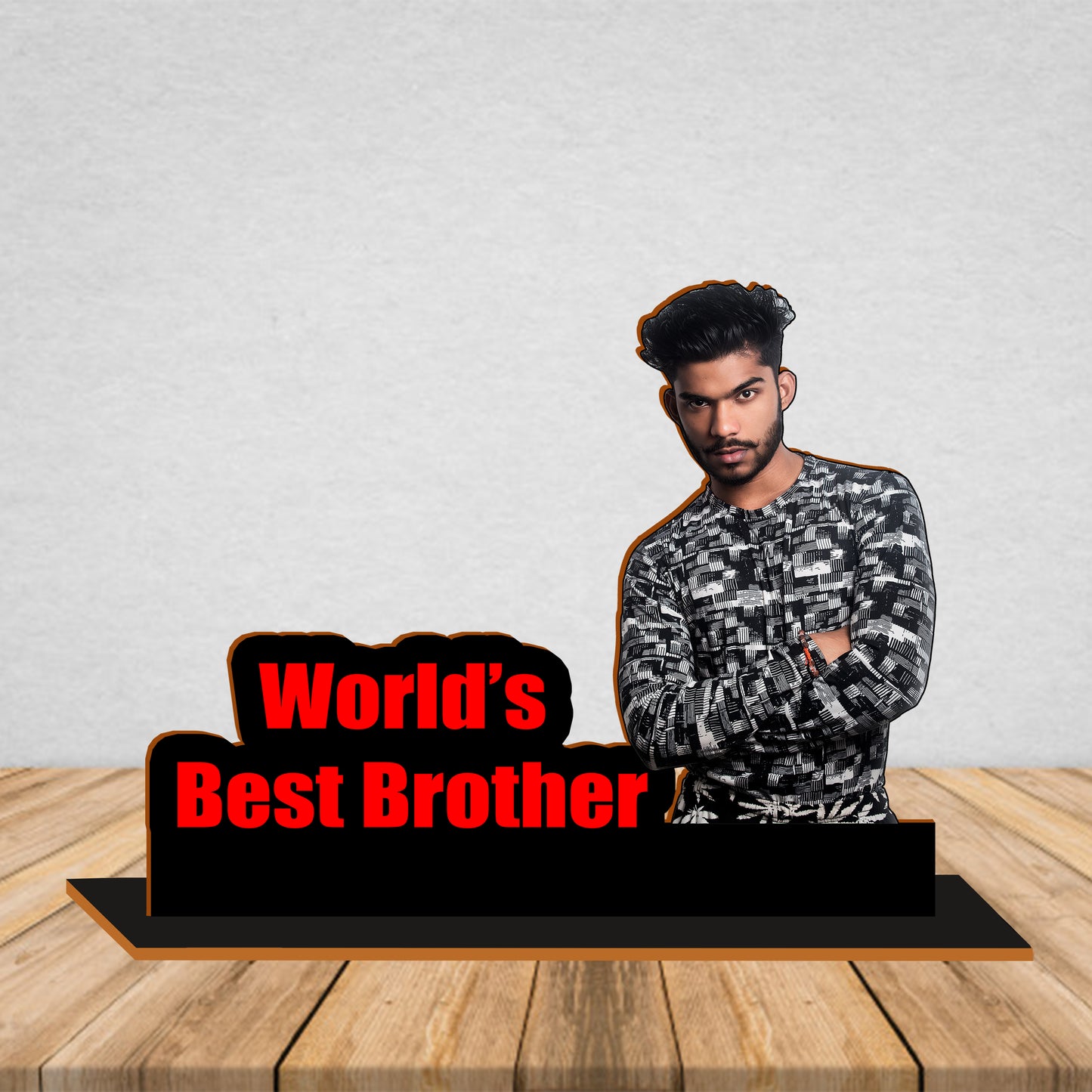 Wooden Photo Standy With Message - Photo Standy