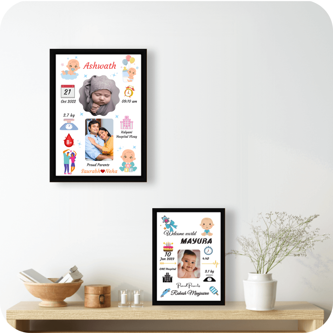 Personalized Baby Birth Frame – GiftingStudio.in
