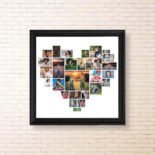 Heart Photo Collage Frame
