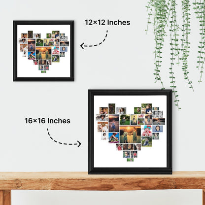 Heart Photo Collage Frame