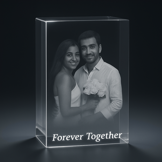 3D Crystal Photo Cube