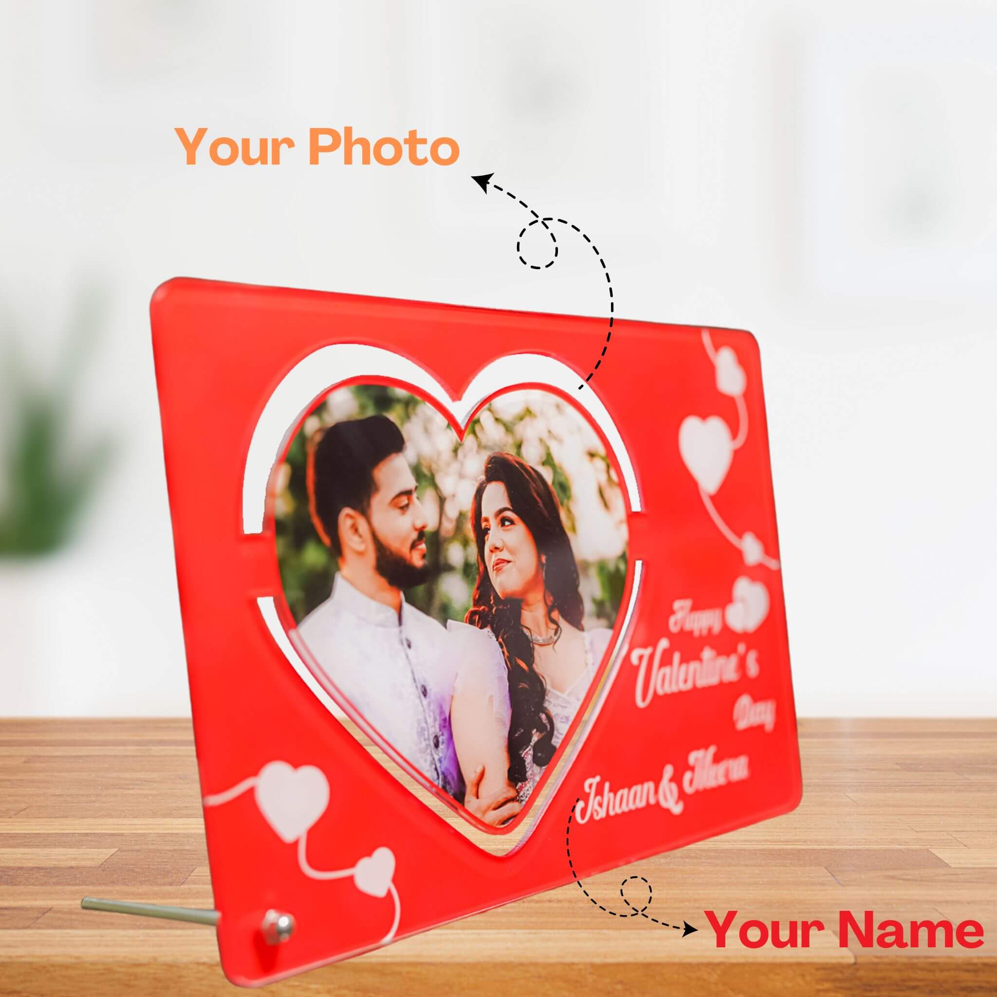 Acrylic Photo Stand - Valentine's Special – GiftingStudio.in