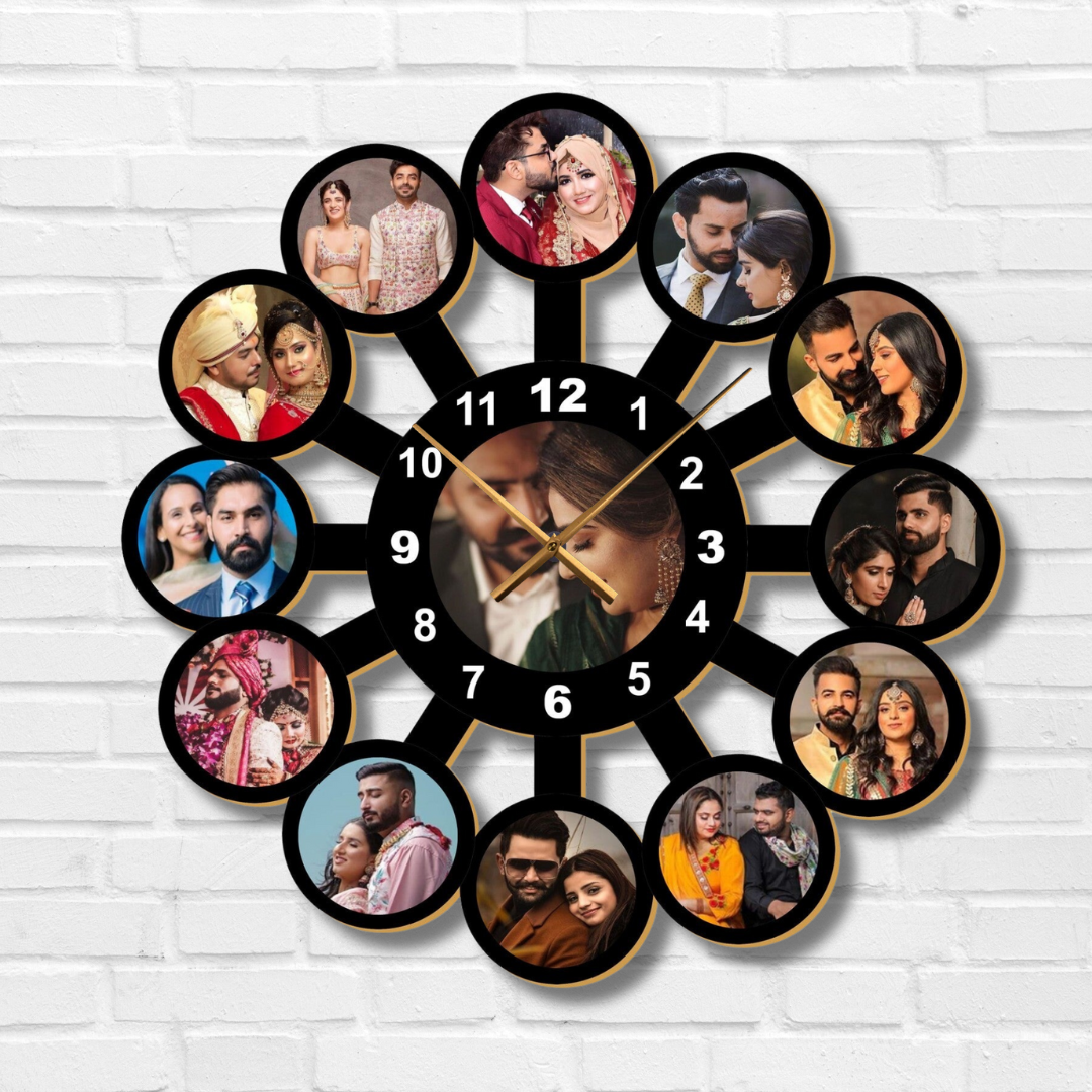 Clock Photo Frame Design Buy Personalised Photo Wall Clock Online | Personalised Photo Clock ...