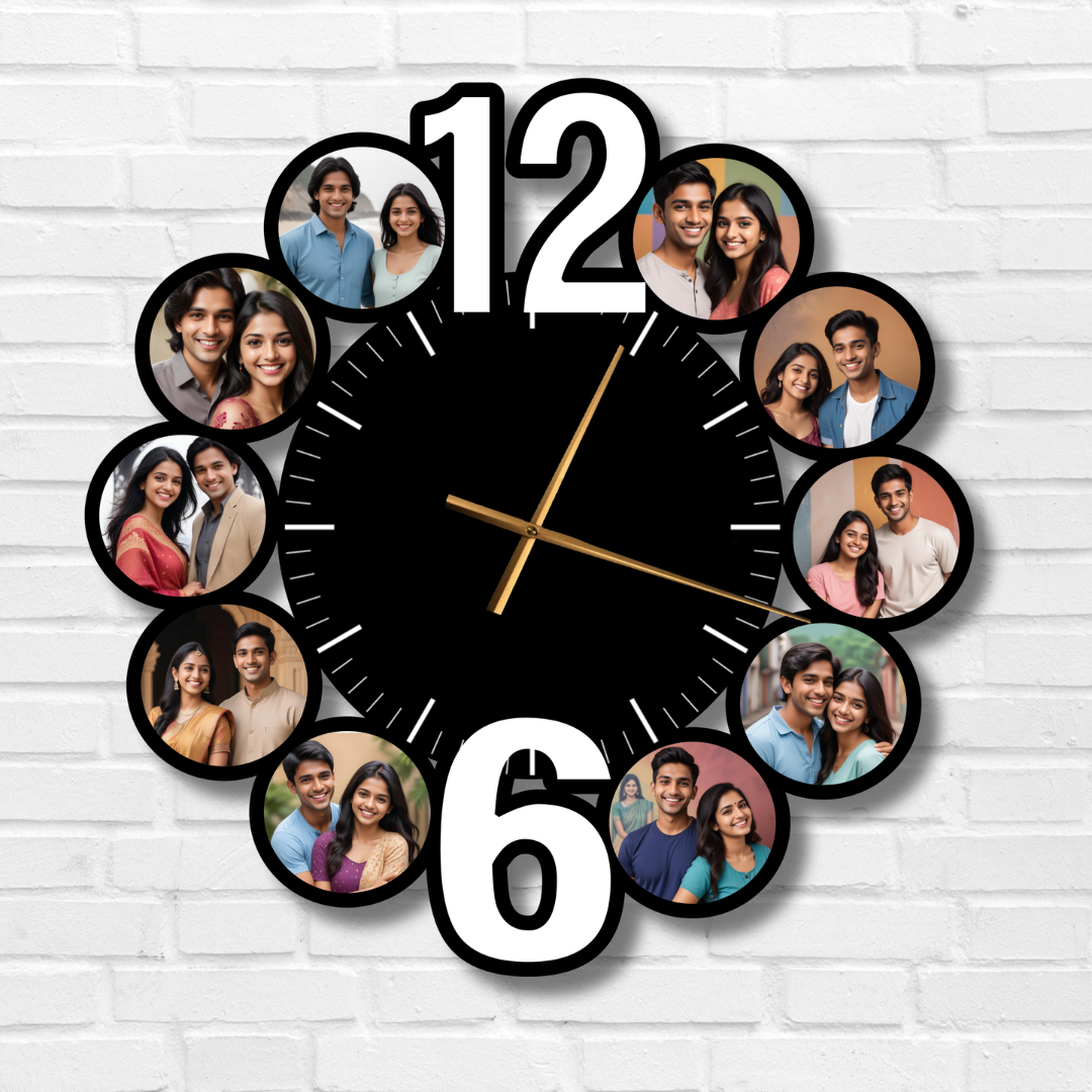Clock Photo Frame Design Buy Personalised Photo Wall Clock Online | Personalised Photo Clock ...