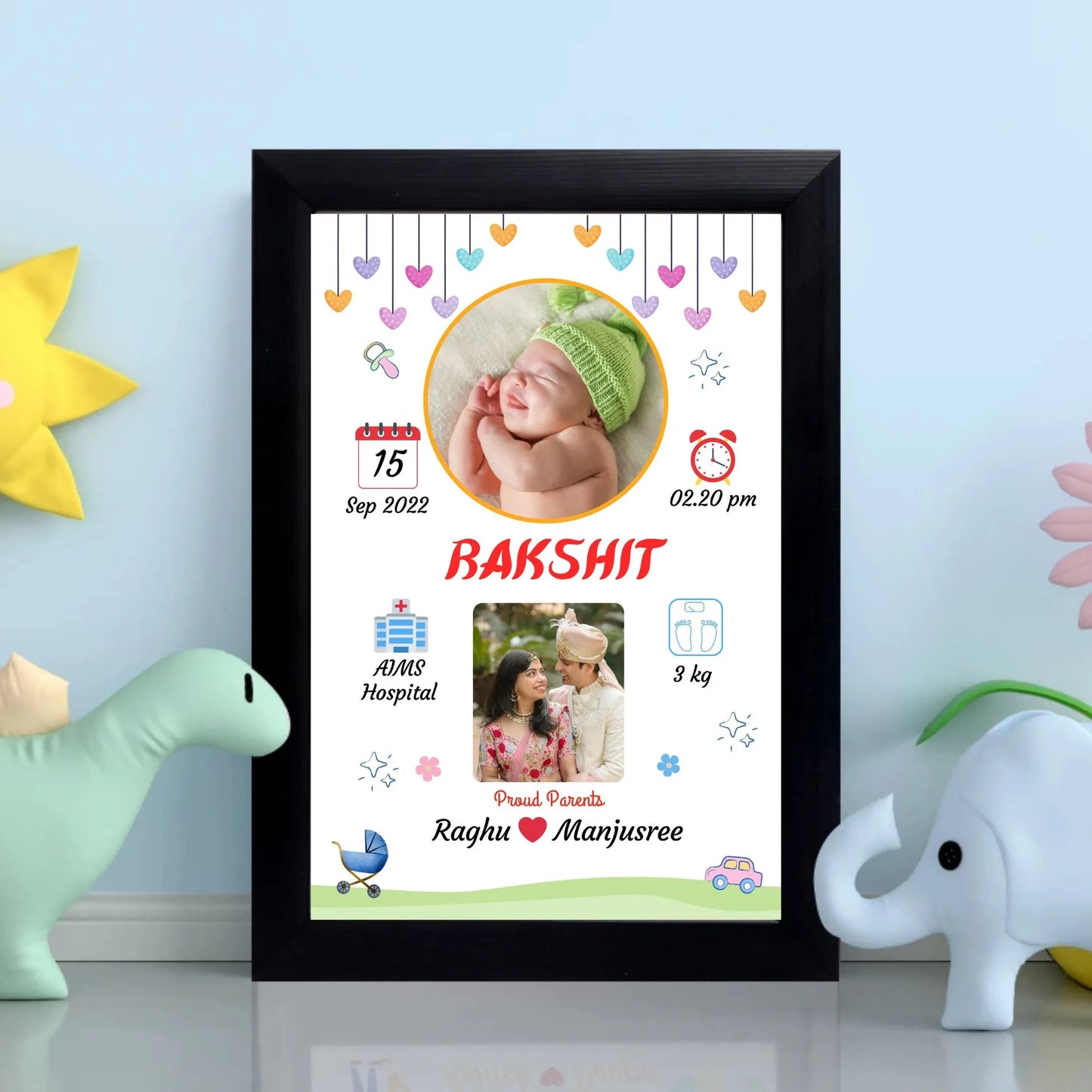 Personalized Baby Birth Frame – A Memory for Life