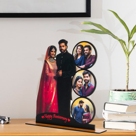Wooden photo Standy cutout (4 photos) - Gift for all occations