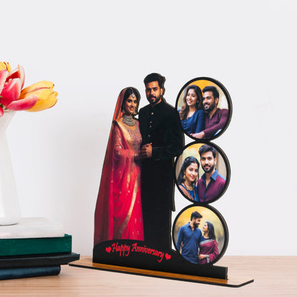Wooden photo Standy cutout (4 photos) - Gift for all occations