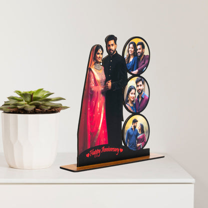 Wooden photo Standy cutout (4 photos) - Gift for all occations