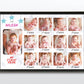 1 to 12 baby frame