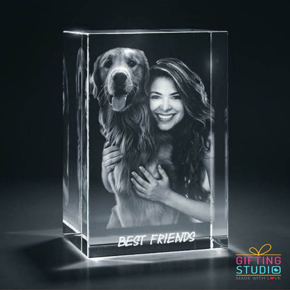 3d crystal photo cube