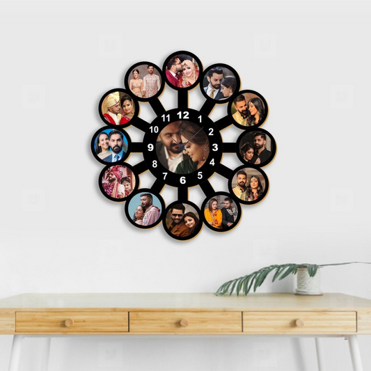 wall clock with photo