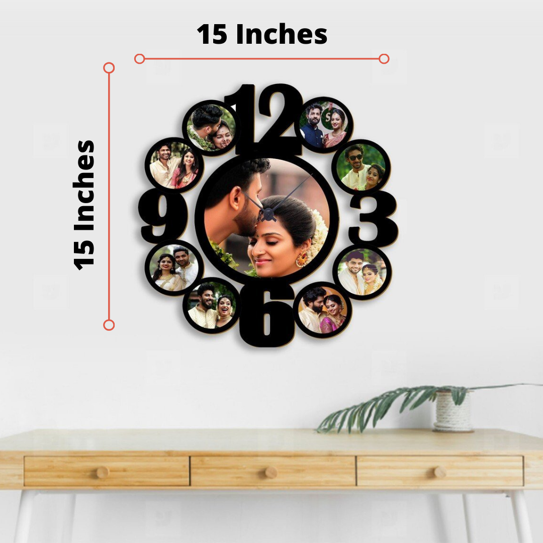 Buy Personalised Photo Wall Clock Online | Personalised Photo Clock ...