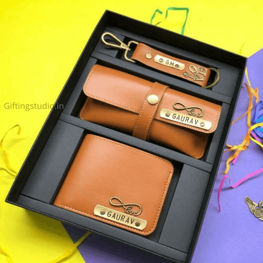 customized mens wallet combo