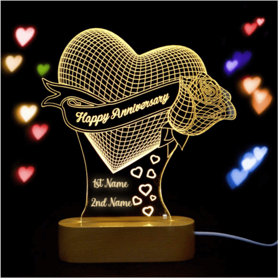 Customised Illusion night lamp - Gifting Studio – GiftingStudio.in