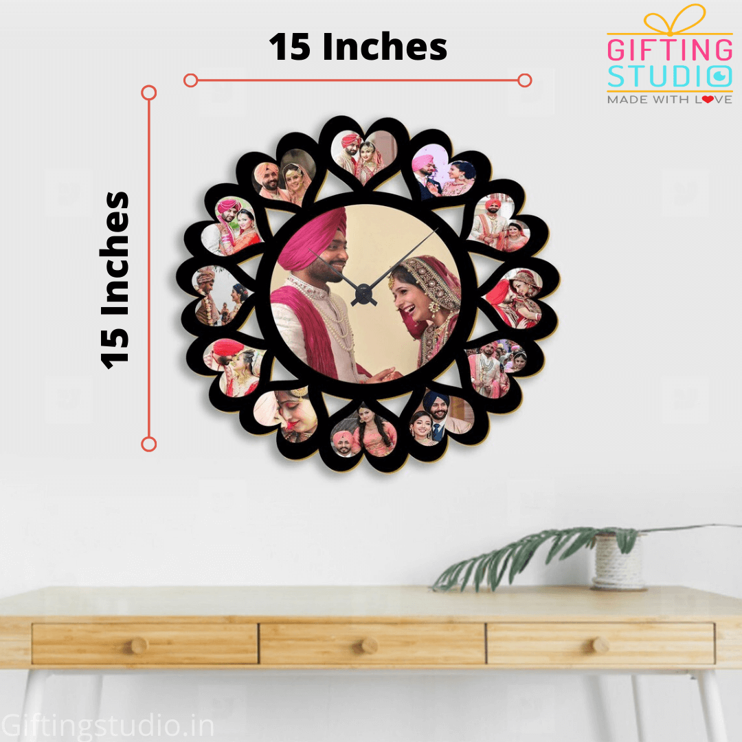 Buy Personalised Photo Wall Clock Online | Personalised Photo Clock ...