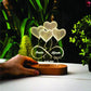 Infinity heart night lamp with name