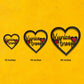 Personalised Name Cutout Heart shaped wall hanging - Couple Gift