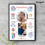 Baby Birth Frame - Design 4